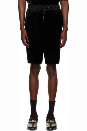 Giorgio Armani Black Embroidered Shorts