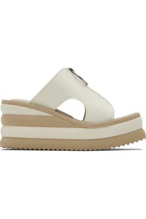 Stella McCartney Off-White Scuba Slide Sandals