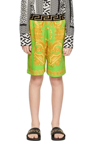 VERSACE Kids Green Barocco 660 Shorts