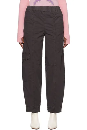 Ganni Gray Curve Trousers