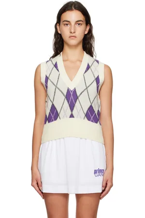 Ganni Off-White Prince Edition Harlequin Vest