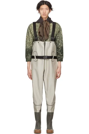 Maison Margiela Off-White Leather Waders