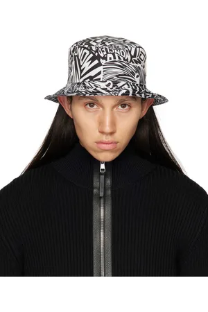 Moncler Black & White Graphic Bucket Hat