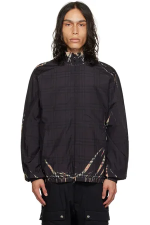 Burberry Black Sliced Check Jacket