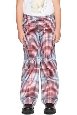 Charles Jeffrey Loverboy SSENSE Exclusive Kids Blue & Red Trousers