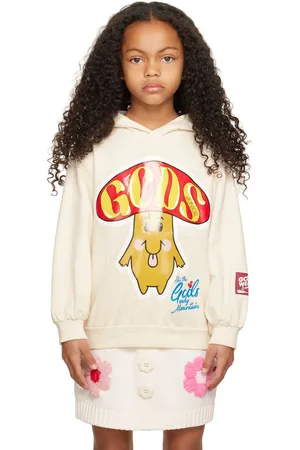 GCDS Kids Off-White Graphic Hoodie