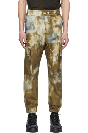 Balmain Khaki Desert Print Cargo Pants