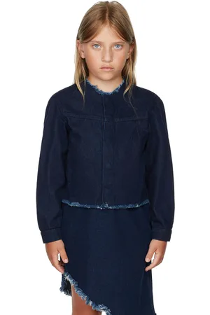 M’A Kids Kids Denim Collarless Jacket