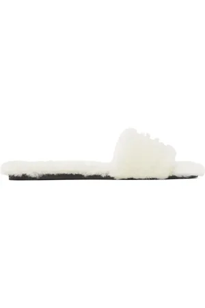 Givenchy Off-White Shearling 4G Mules