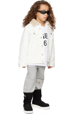 Maison Margiela Kids Black Suede Boots