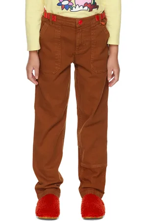 Marc Jacobs Kids Orange Paneled Cargo Pants