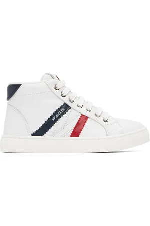 Moncler Kids White Petit Monaco Sneakers