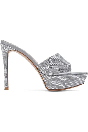 Gianvito Rossi Crystal Tracey Heeled Sandals