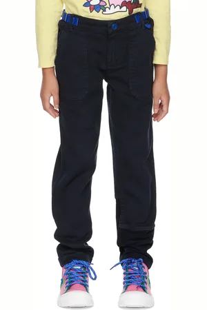 Marc Jacobs Kids Navy Paneled Cargo Pants