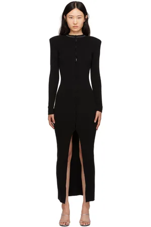 GCDS Black Bling Maxi Dress