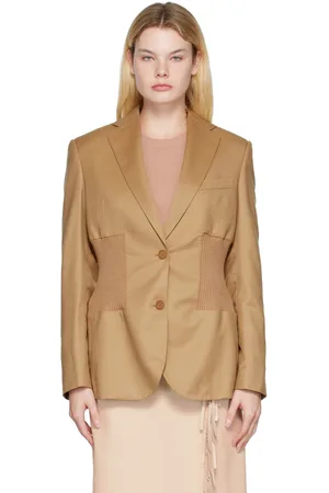 Stella McCartney Tan Tapered Blazer