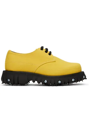 Phileo Kids Yellow Lace-Up Derbys