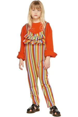 M’A Kids Kids Multicolor Wool Stripe Jumpsuit