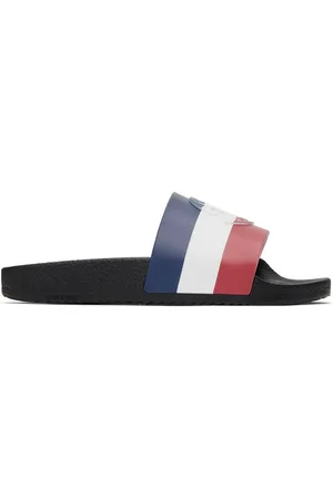 Moncler Kids Black Basile Slides