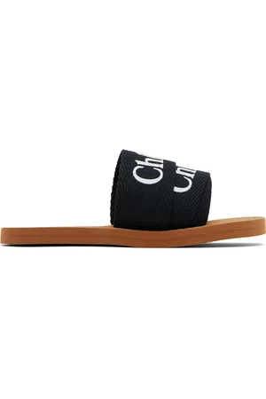 Chloé Kids Black Woody Sandals