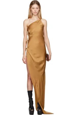Rick Owens Yellow Porterville Taco Maxi Dress