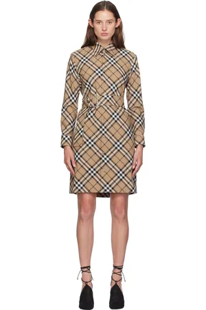 Burberry Beige Vintage Check Minidress