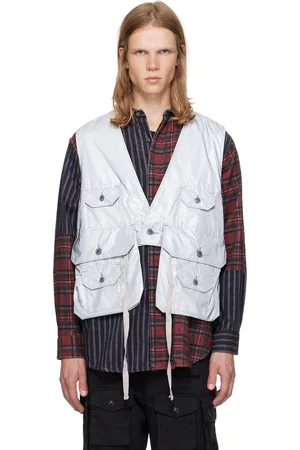 ENGINEERED GARMENTS Silver Fowl Vest