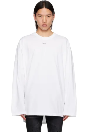OFF-WHITE White Off Stamp Long Sleeve T-Shirt