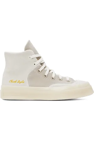 Converse Gray & Beige Chuck 70 Marquis Mixed Materials High Top Sneakers