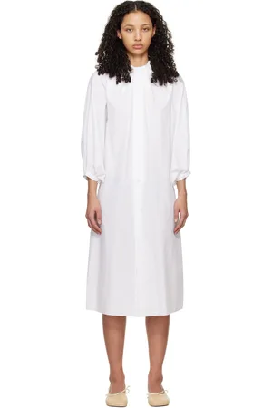 Maison Margiela White Buttoned Maxi Dress