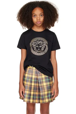 VERSACE Kids Black Medusa T-Shirt