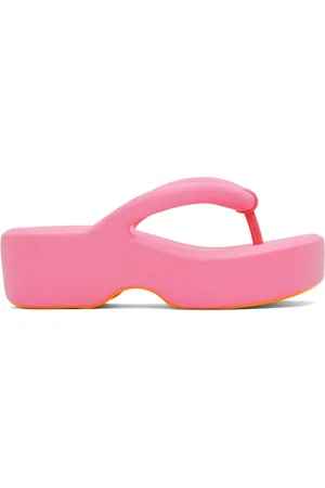 Melissa Pink Free Platform Flip Flops