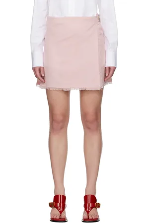 Burberry Pink Wrap Miniskirt