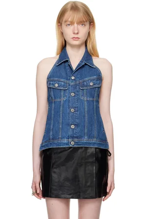 OUR LEGACY Indigo Strap Denim Vest