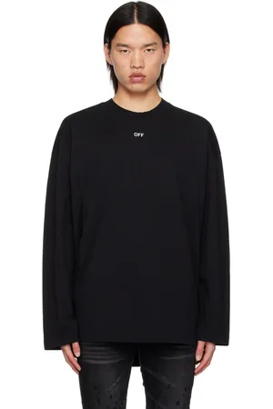 OFF-WHITE Black Off Stamp Long Sleeve T-Shirt