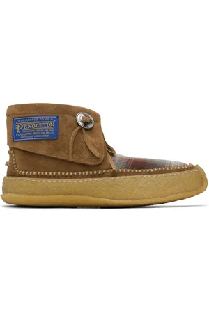 Maison Margiela Tan Check Desert Boots