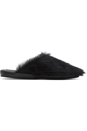 Marni Black Fussbett Sabot Slippers