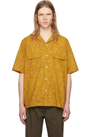 Pilgrim Yellow Sam Paisley Short Sleeve Shirt