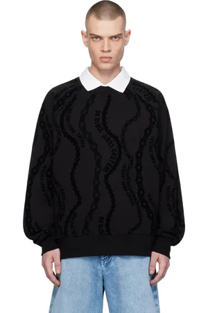VERSACE Black Chain Couture Sweatshirt