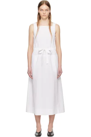 Max Mara White Panfilo Midi Dress