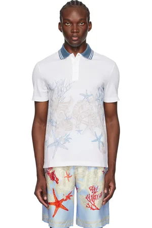 VERSACE White Barocco Sea Polo