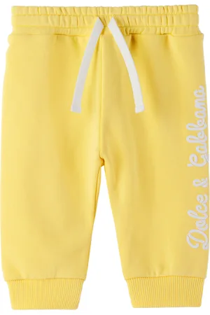 Dolce & Gabbana Baby Yellow Drawstring Sweatpants
