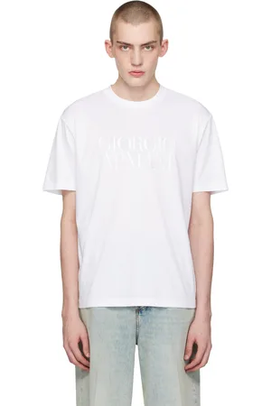 Giorgio Armani White Embroidered T-Shirt