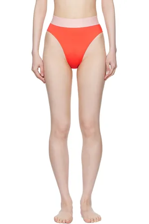 VERSACE Orange Greca Border Bikini Bottom