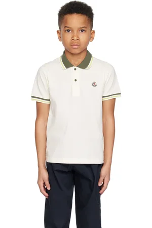 Moncler Kids Off-White Patch Polo