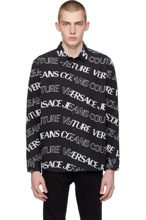 VERSACE Black Logowave Shirt