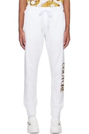 VERSACE White Drawstring Sweatpants