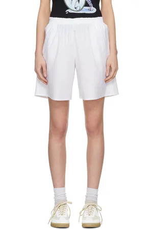 Maison Margiela White Embroidered Shorts