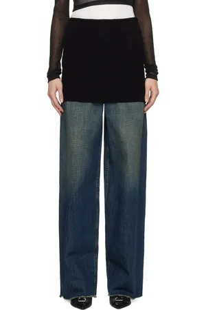 Maison Margiela Black Rolled Edge Miniskirt