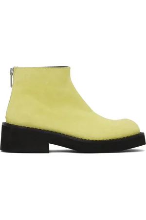 Maison Margiela Green Zip Boots